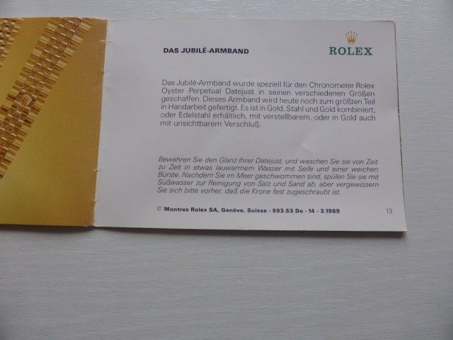 Rolex Orologi: ROLEX  Datjust 2004 // GMT-Master 2006 Büchlein – Usato da Gonten venduto da luegemol 2