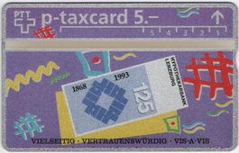 5 CHF HYPOTHEKARBANK LENZBURG - seltene Kunden Taxcard