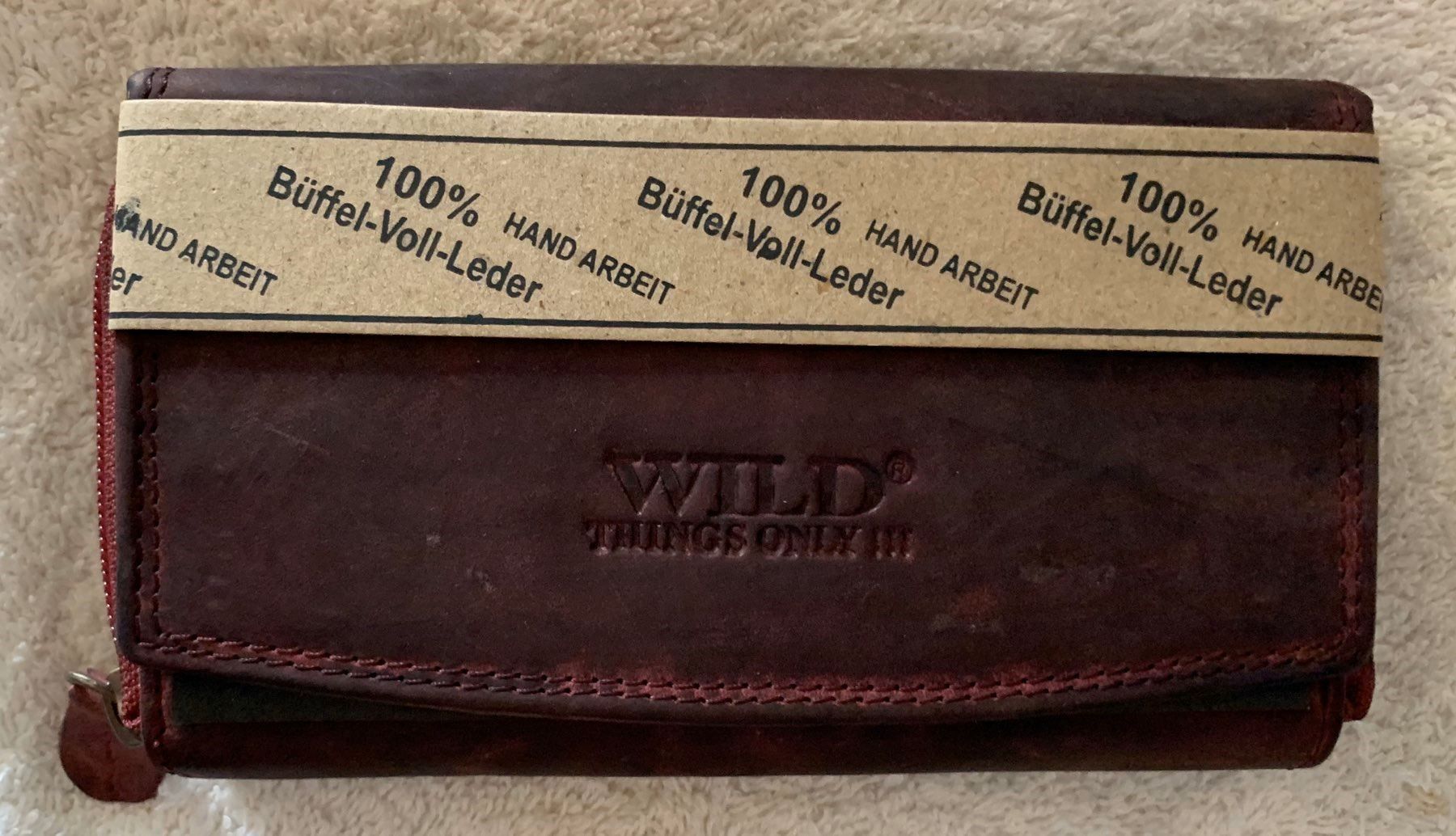 Portafogli: Portemonnaie Portmonee Leder rötlich mit fächern 1b – Nuovo e nell'imballaggio originale da Buchs SG venduto da Billikatze5