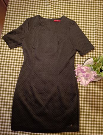 S.Oliver schwarzes Kurzarmkleid Gr. M