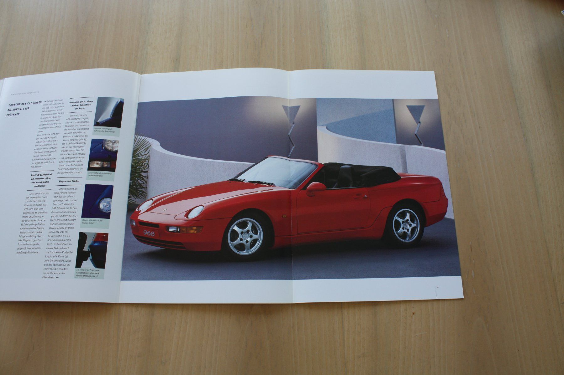 Porsche Documenti: Porsche 968 Prospekt mit Datenblatt 1992 – Usato da Wikon venduto da erwin400 3