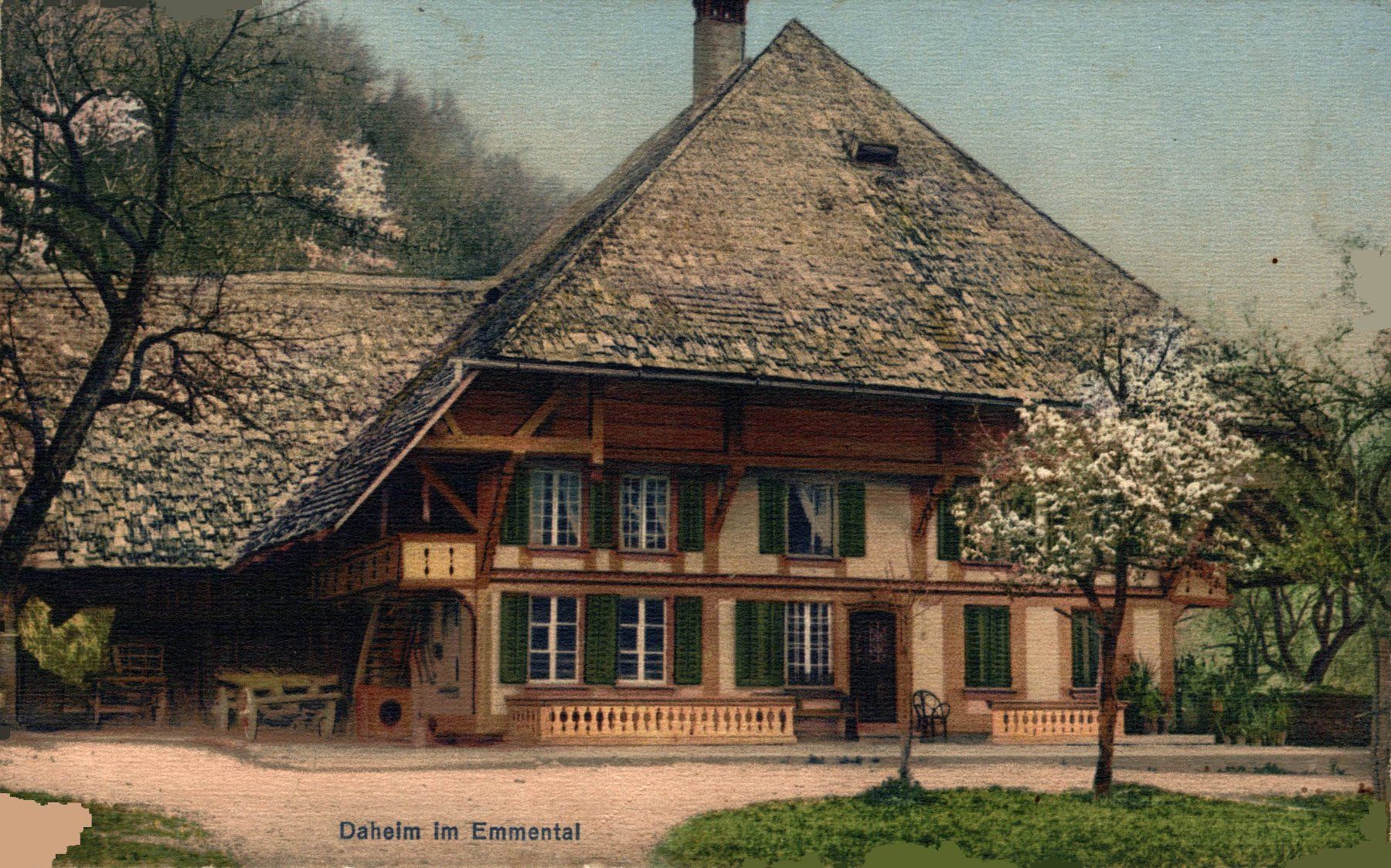Cartoline postali: Daheim im Emmental. Bauernhaus – Usato da Bronschhofen venduto da Astore