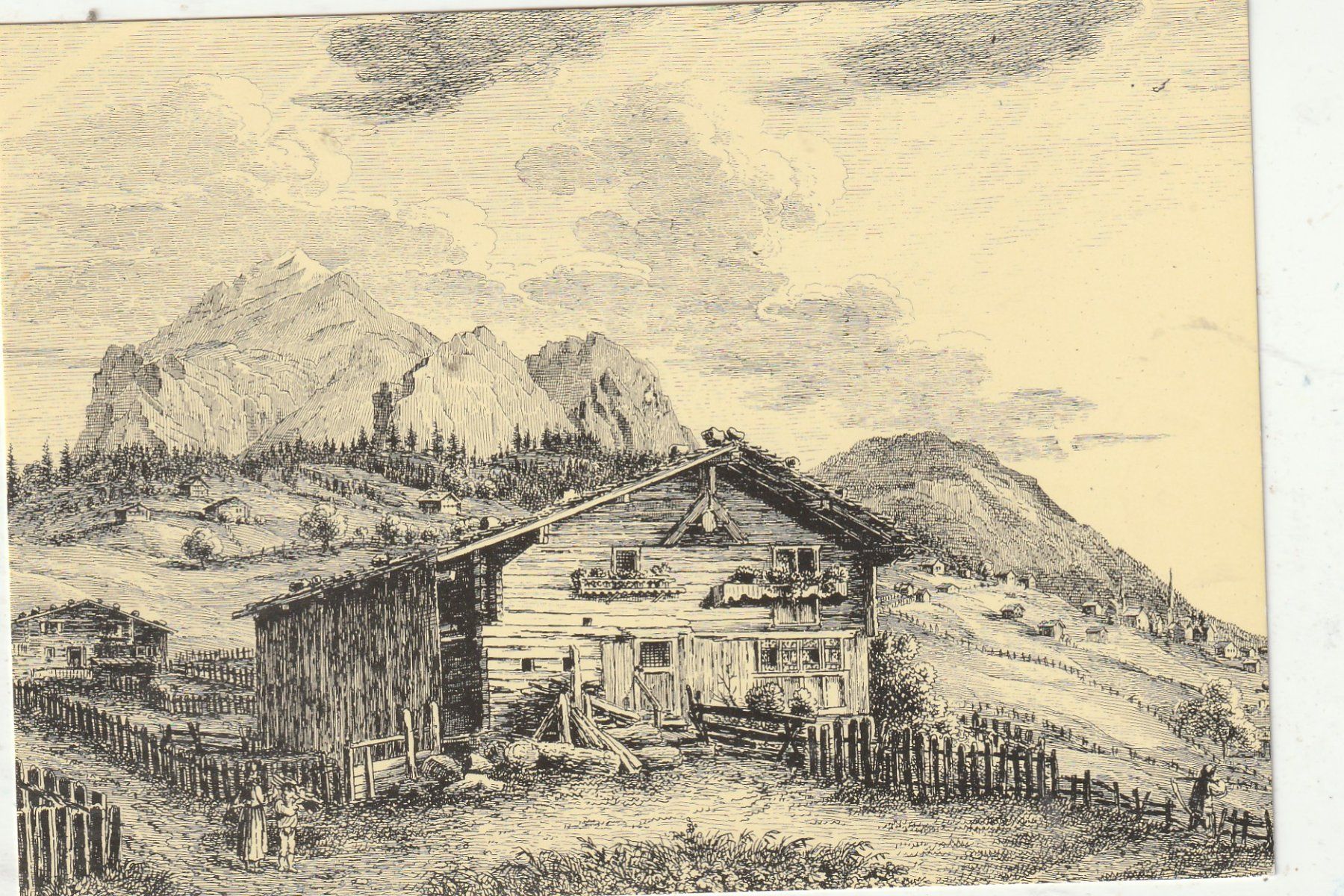Cartes postales: Karte gemalt – D'occasion à Lumbrein par made02