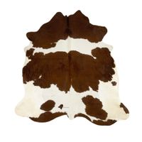 echtes Kuhfell Teppich Brown/White