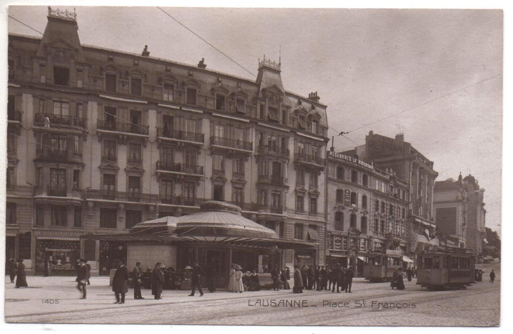 Cartoline postali: LAUSANNE Place St. François, Tramway – Nuovo (secondo la descrizione) da Jona venduto da philajona