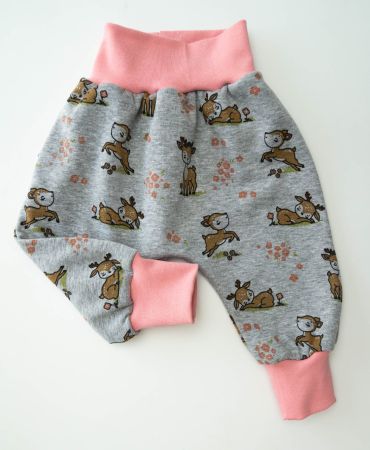 Fleece/Thermo Pumphose mit Rehe/Bambi Gr.62/68 - NEU
