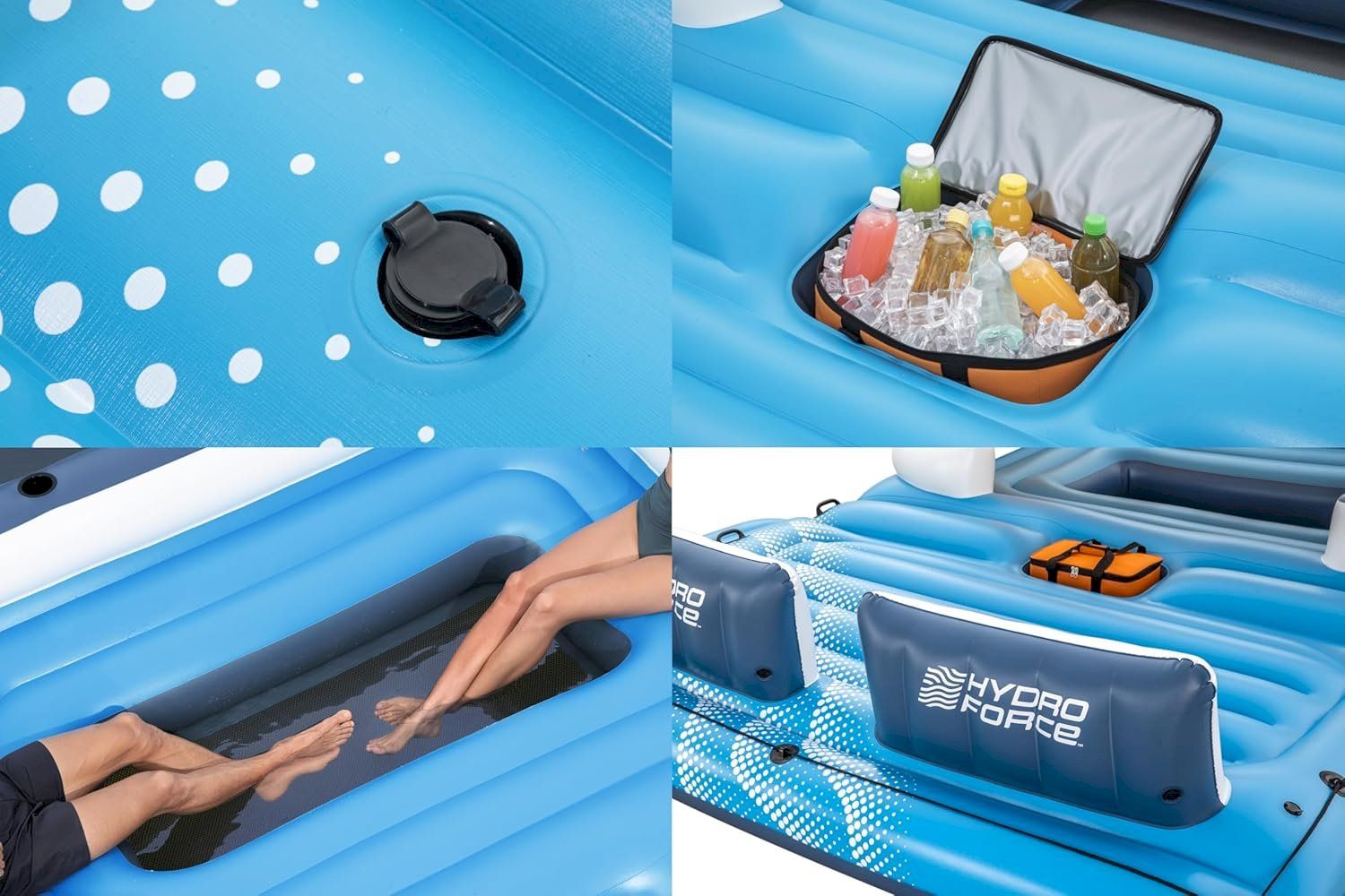 Piscine: Bestway HydroForce 6 Personen Badeinsel – Nuovo e nell'imballaggio originale da Bottighofen venduto da zaap 8