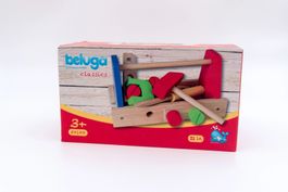 Boîte à outils avec accessoires ( jouet en bois ) (NEUF)