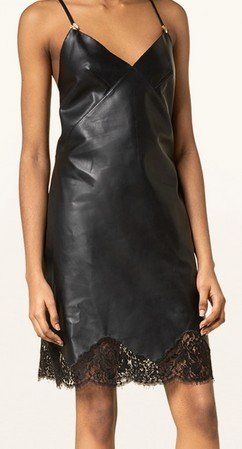 Gucci Lederkleid / robe en cuir . 42  (L)