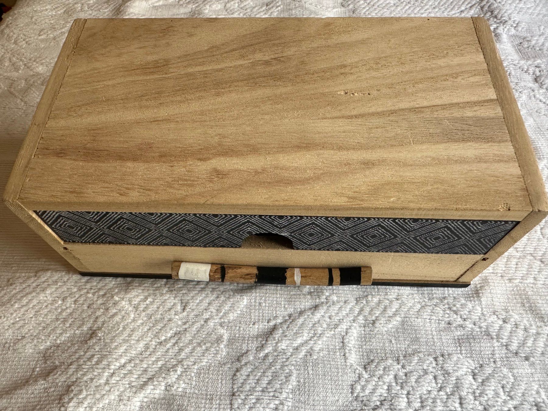 Portagioie: Boite de rangement noire avec 1 tiroir – Usato da Ste-Croix venduto da mjmg 3