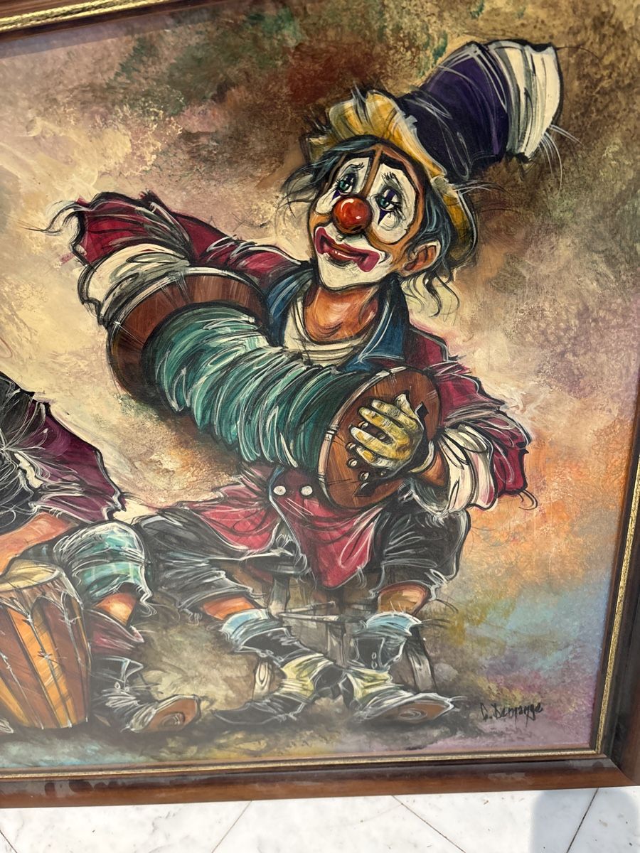 Dipinti: Clownbild 120 breit 82 hoch – Usato da Kriens venduto da Wundertuete17 3