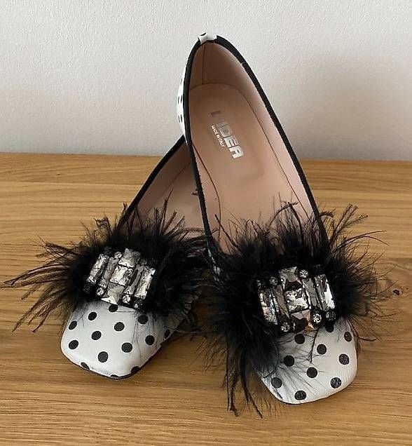 Damenschuhe: LIDEA Ballerina schwarz/weiss Gr. 40 – Neu und originalverpackt aus Thun von urs_p58q