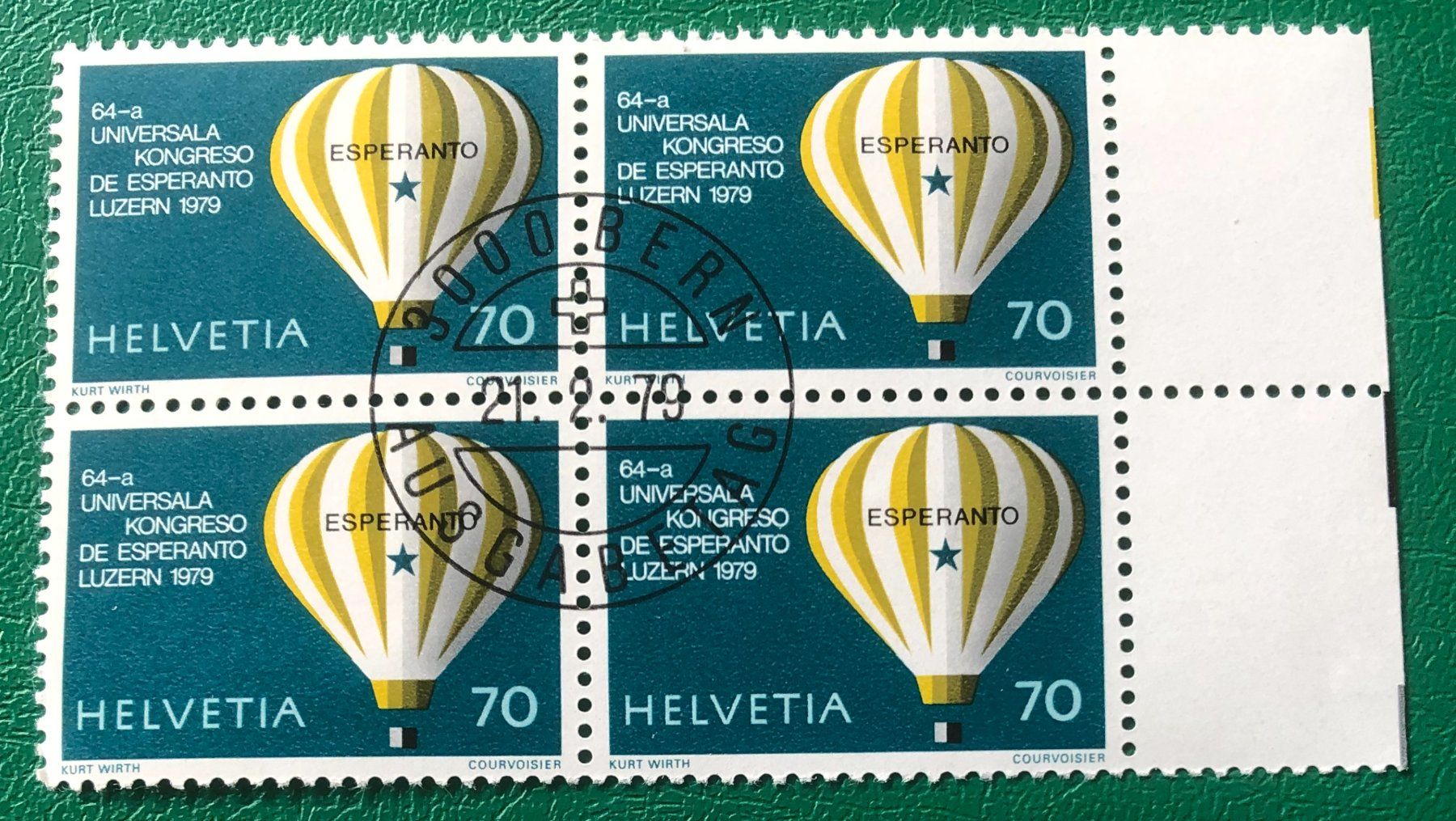 Tutti i francobolli: 4 er Block Nr. 624 mit ETStempel Bern    – Usato da Aarau venduto da Billa007