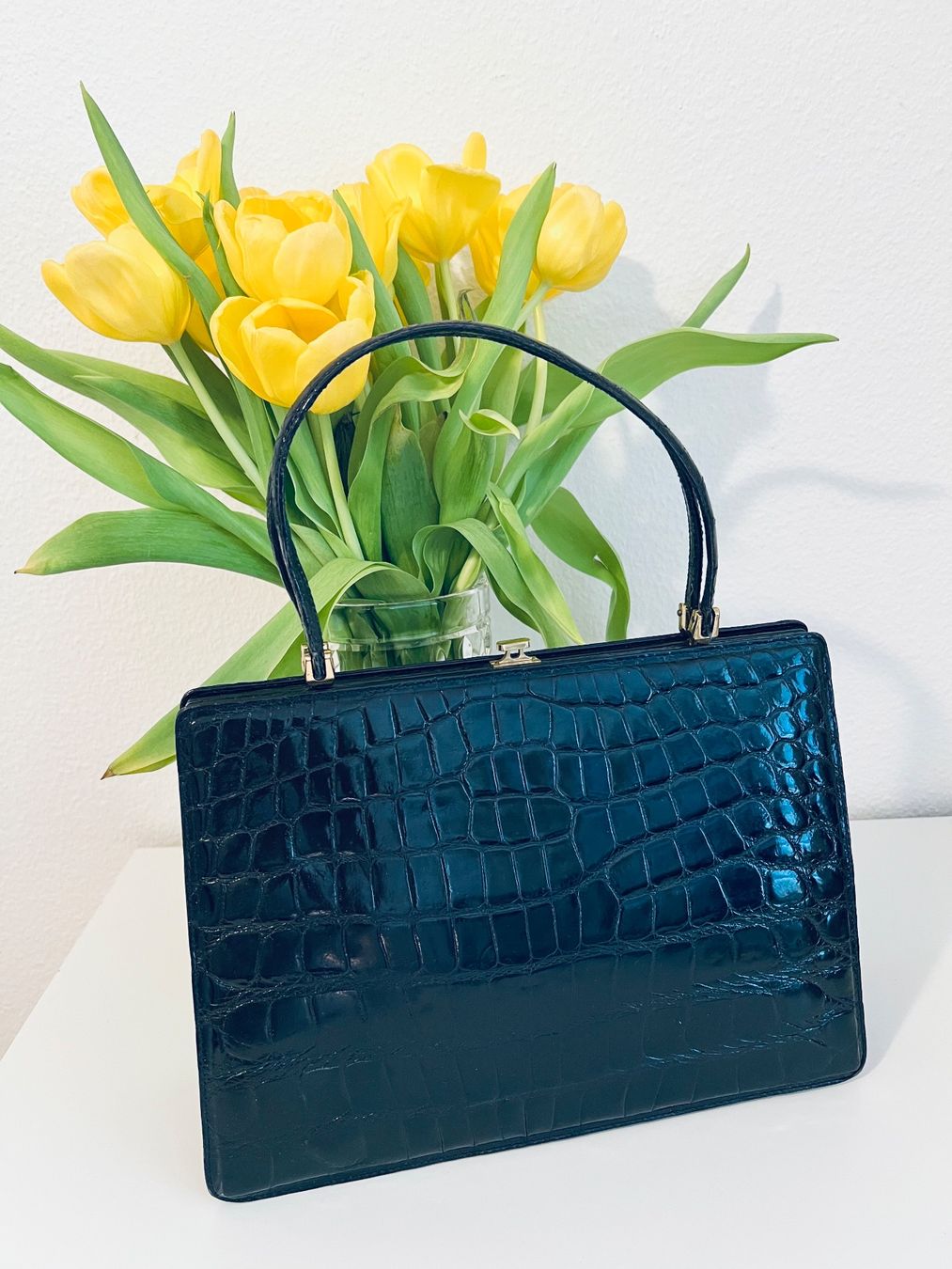 Taschen für Damen: Vintage Kroko Leder Handtasche - Top! – Gebraucht aus Rüschlikon von topswissvintage 5