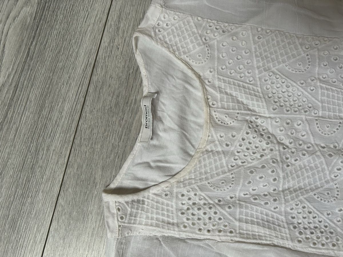 Haut imprimé avec manches à volants - Blanc/rayures noires - Kids | H&M CA