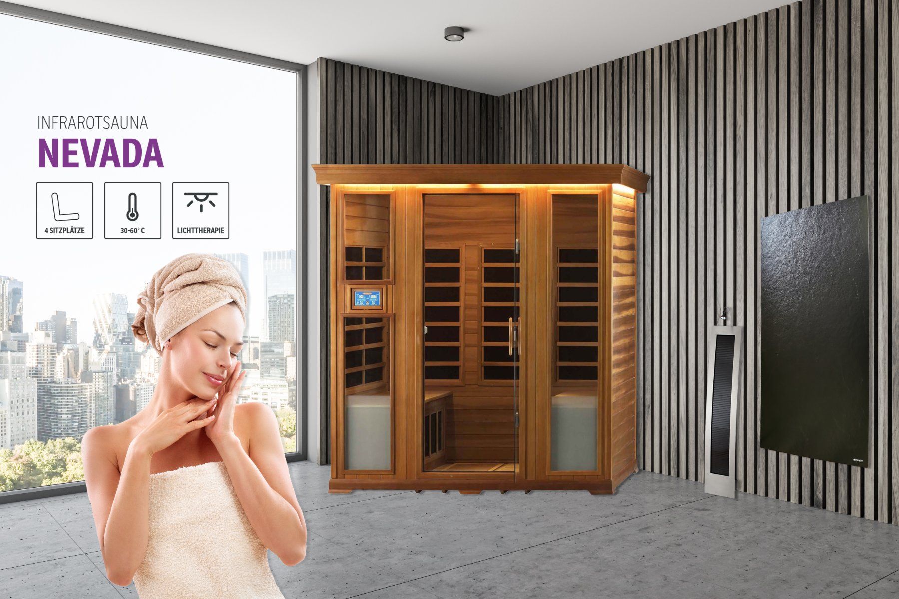 Saunas & Accessoires: Infrarotsauna Nevada – Neuf avec emballage d'origine à Ulisbach par ARS-Trading 1