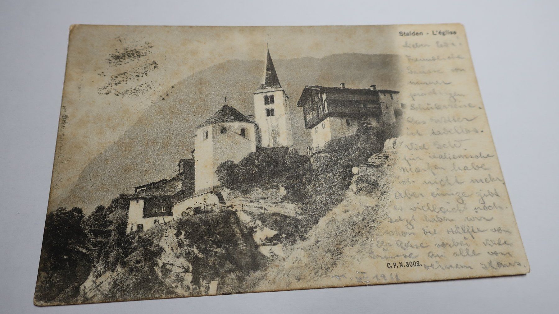 Cartoline postali: Stalden L'église 1911 – Usato da Cormoret venduto da Pascalll2001 1