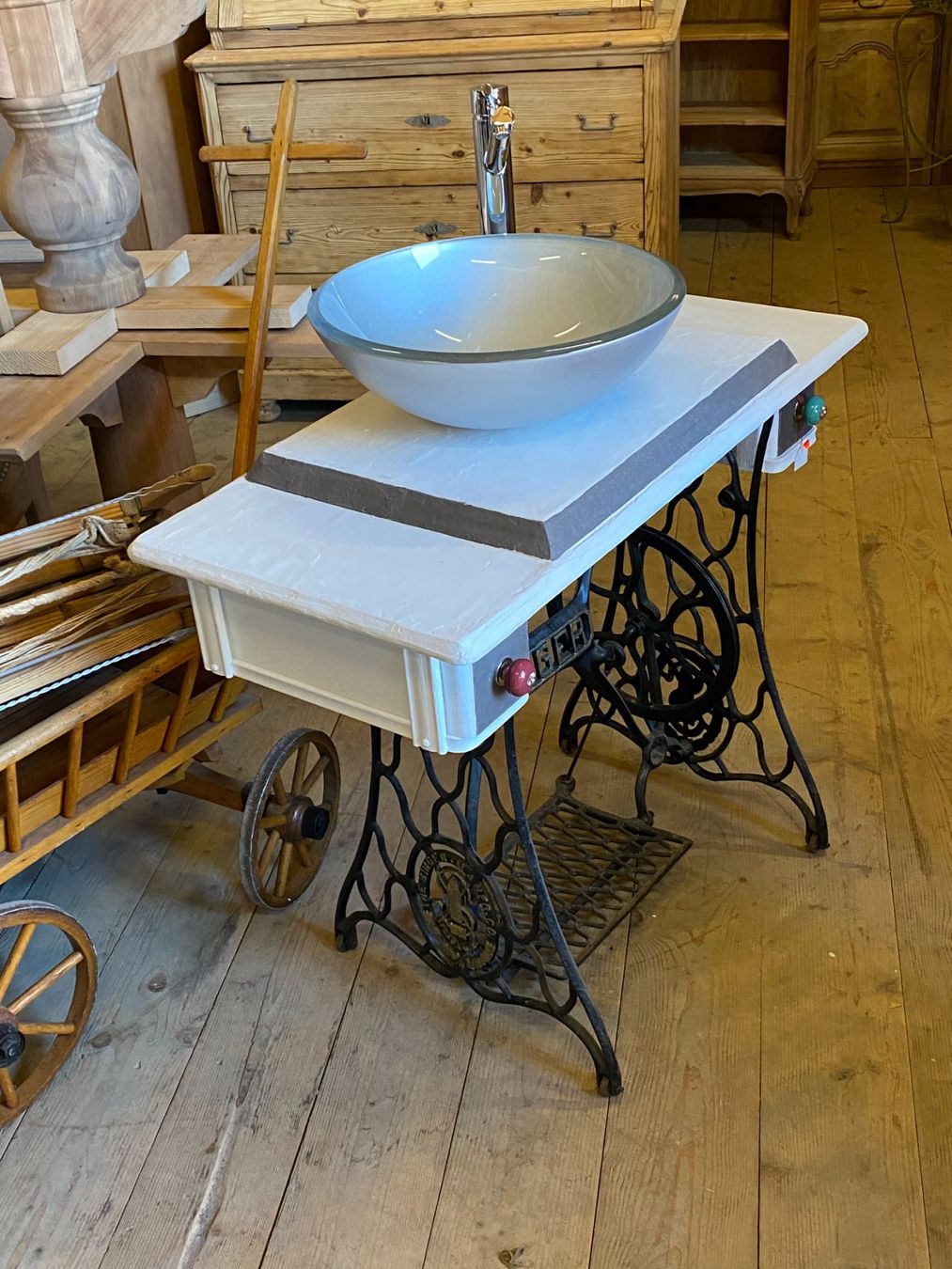 Mobili per bagno: ART 367-J Meuble vasque SINGER – Usato da Pont-La-Ville venduto da BCMGLEAL 1
