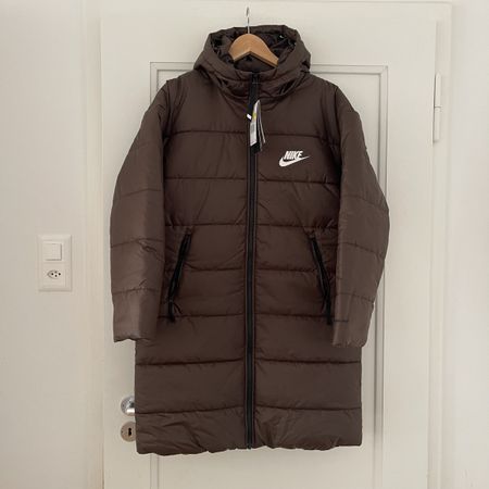 Nike braun Winter Jacke/ Mantel gr. S neu