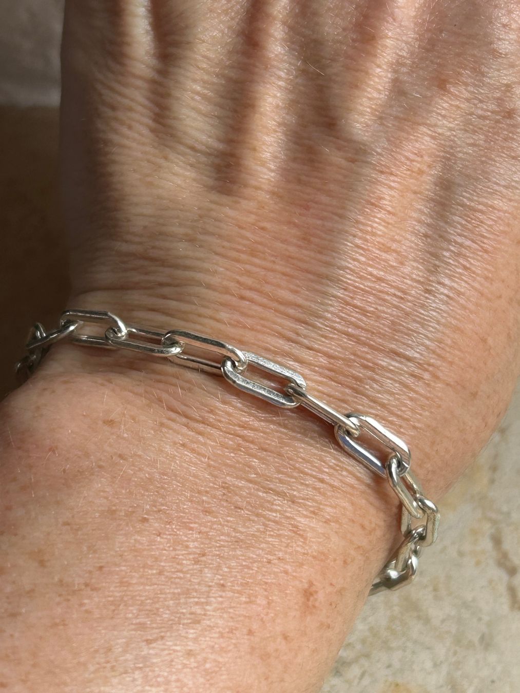 Bracciali & Braccialetti: Silber Anker-Armband (18.5cm) – Usato da Laufen venduto da Bellebellezza