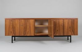 Vintage Sideboard Palisander furniert 230 cm.