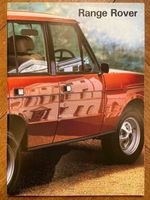 RANGE ROVER ca 1981 Prospekt auf deutsch Schweiz brochure