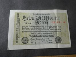 Dt. Reich 1923, 10 Millionen Mark