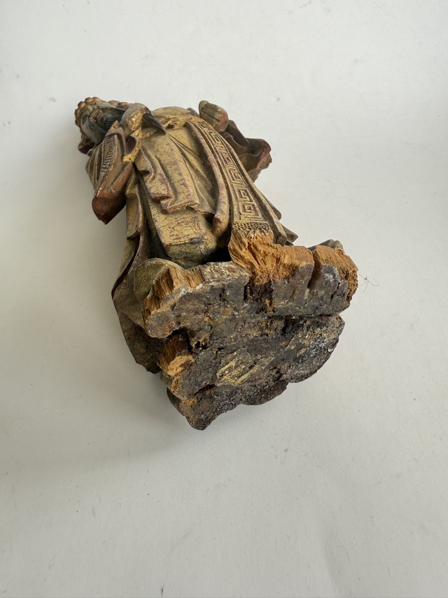 Figuren: Antike chinesische Holzfigur Qing-Dynastie 19.Jh – Gebraucht aus Zürich von Geniuss 6