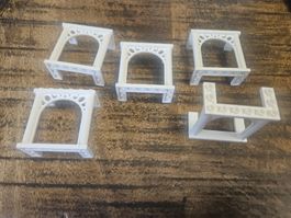 lego 30613 lot de 5 pièces White Arch 3 x 6 x 5 Ornamented
