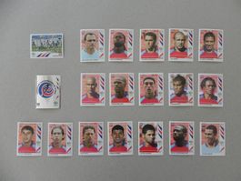 Panini Fussball WM 2006 Fehlliste Costa Rica 16- 54 Komplett