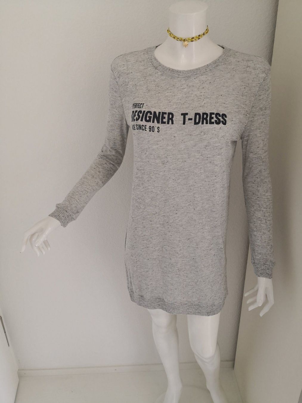 Mango Kleider: 🤩MANGO LANGARM STRICK-PULLOVER-KLEID GRAU&DRUCK & ARMANI P. – Gebraucht aus Olten von Naja-Twins-Twins 5