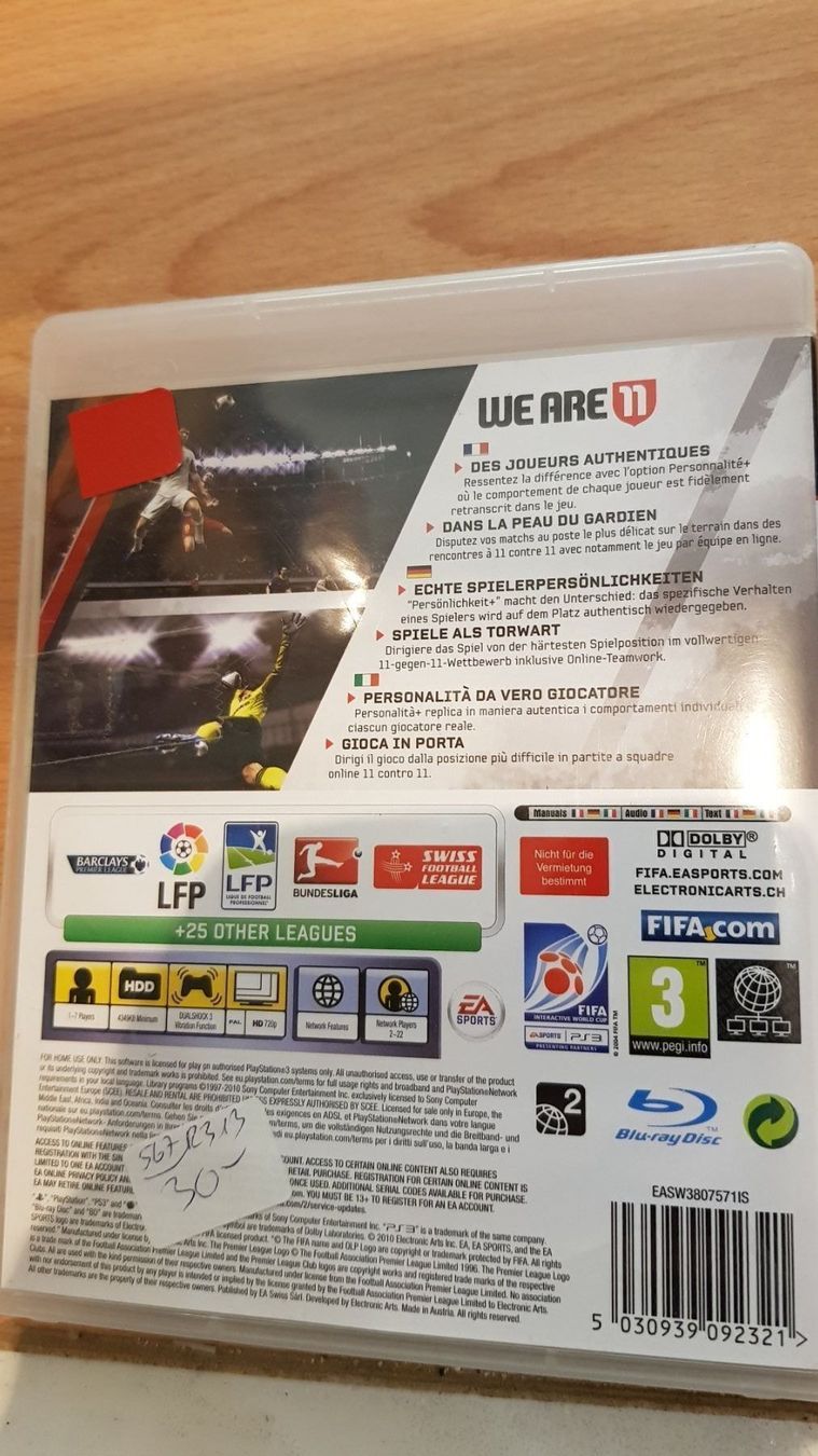 Spiele: Playstation 3 Spiel FIFA 11 – Gebraucht aus Schwarzenburg von Flamingo07 1