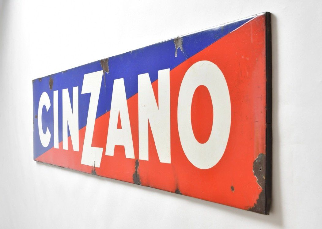 Cinzano Insegne: Emaille Cinzano Werbeschild – Usato da Zürich venduto da IndividumCH 3