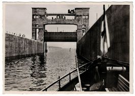 Kraftwerk Kembs, Sicht aus Schleuse
