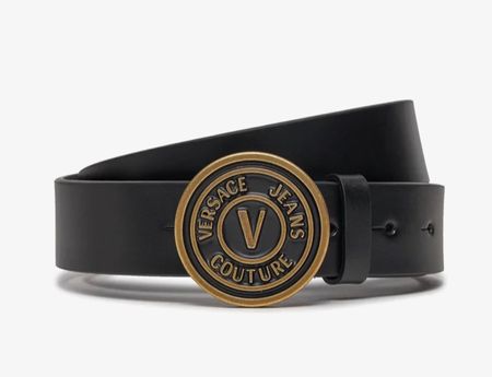 Versace Jeans Couture Herrengürtel 75YA6F41 Schwarz, 90 cm