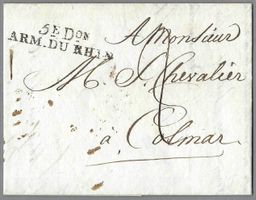 9.4.1801, BASEL, STAB-0 5 E. D.ON ARM. DU RHIN, Wi.369 10 P