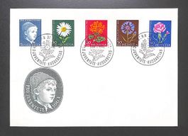 1963 FDC Pro Juventute Ersttagsbrief (gemischt) ohne Adresse