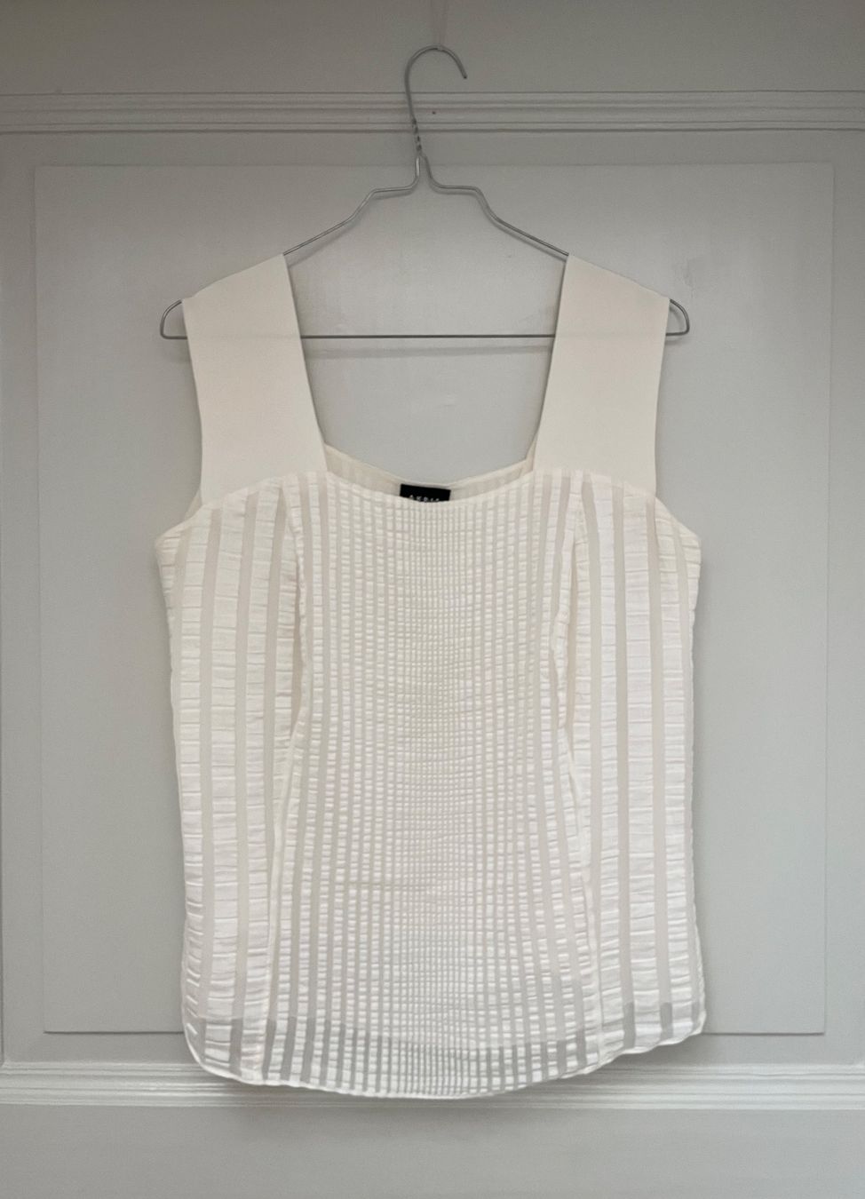Akris Tops: AKRIS Top donna in seta e cotone bianco panna – Gebraucht aus Bellinzona von Sveva-Style-Hunter