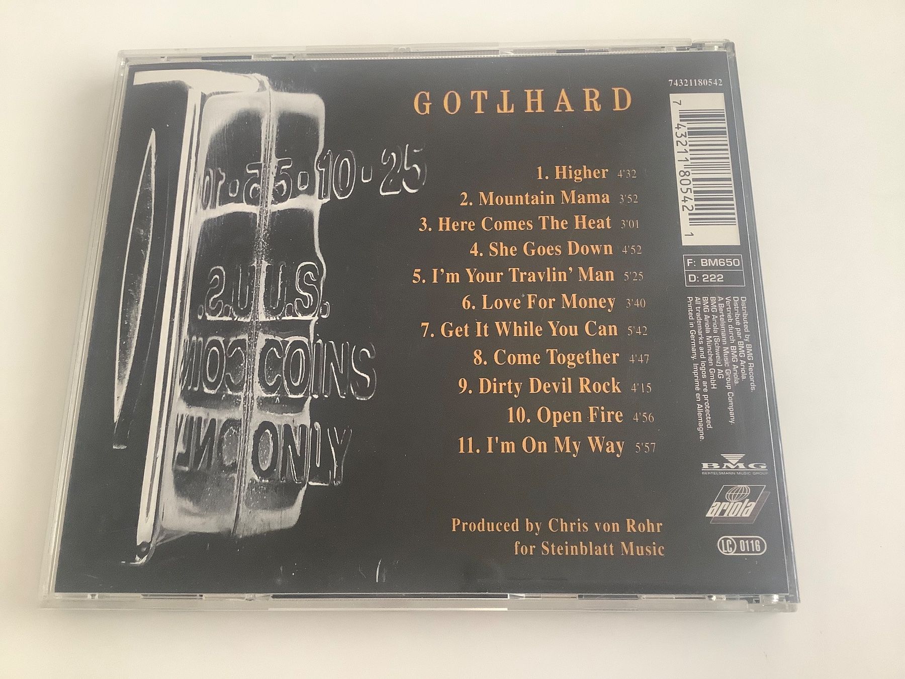 CD: Gotthard / Dial Hard / 1993 – Usato da Dübendorf venduto da Shreck 1