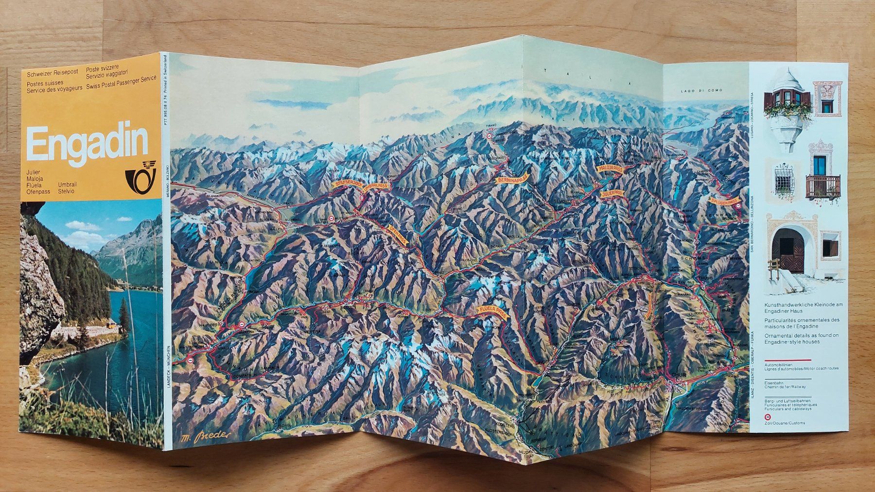 Documenti: 3 alte Prospekte Schweizer Reisepost – Usato da Obfelden venduto da Foto_Bild_Kunst_Buch 4