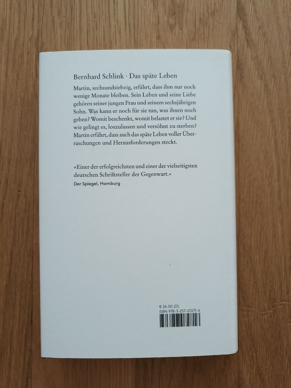 Libri: Bernhard Schlink - Das späte Leben – Usato da Dietlikon venduto da Dietlikon_Verkauf 1