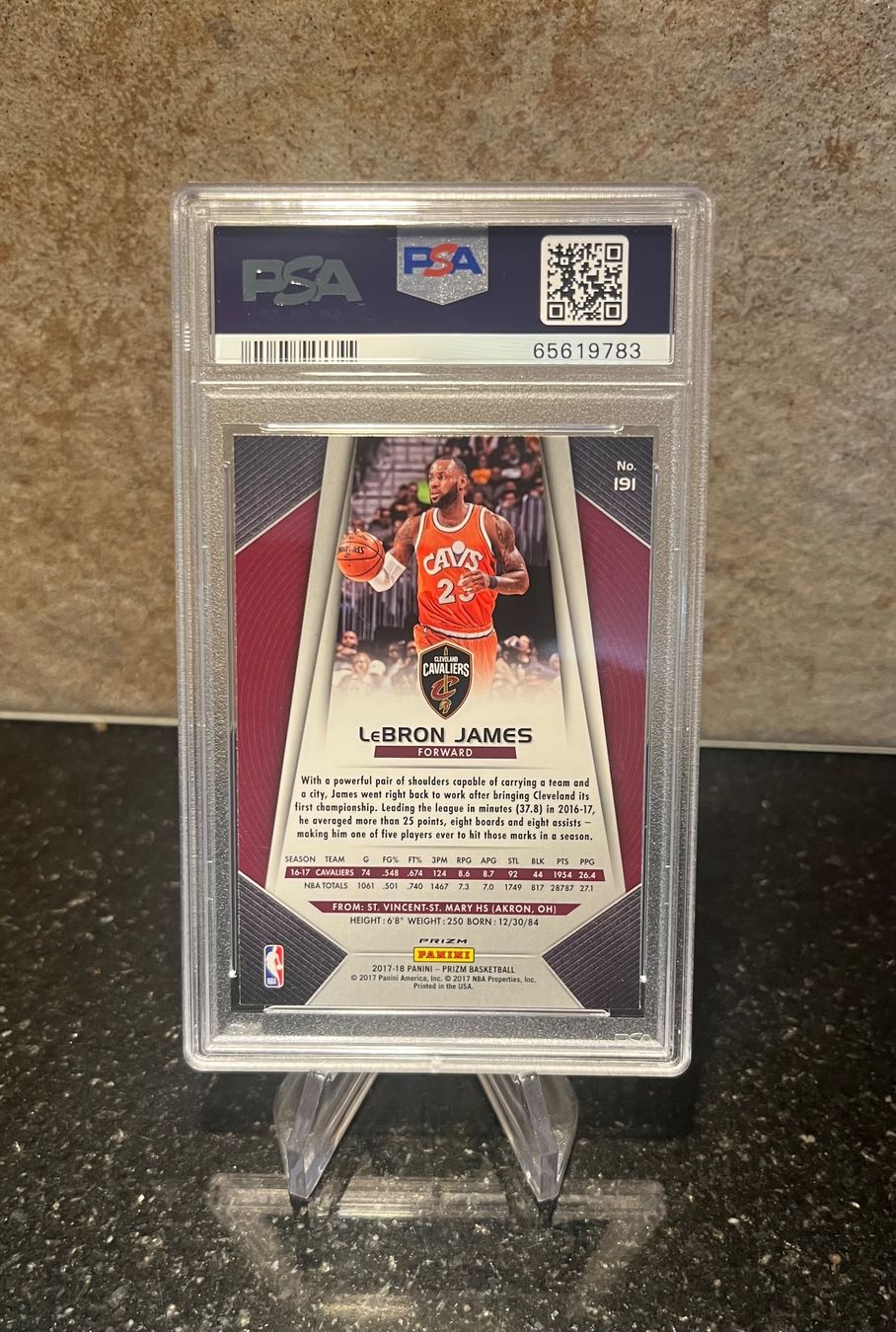 Nba Carte collezionabili: NBA LeBron Prizm Red White Blue PSA 9 – Usato da Moudon venduto da AndreSR89 2