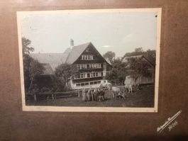 Alte orig Fotografie Heiden ? Phot Hausamann - Bauernhaus