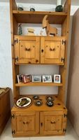Arvenmöbel Regal mit Vitrine (Holz)