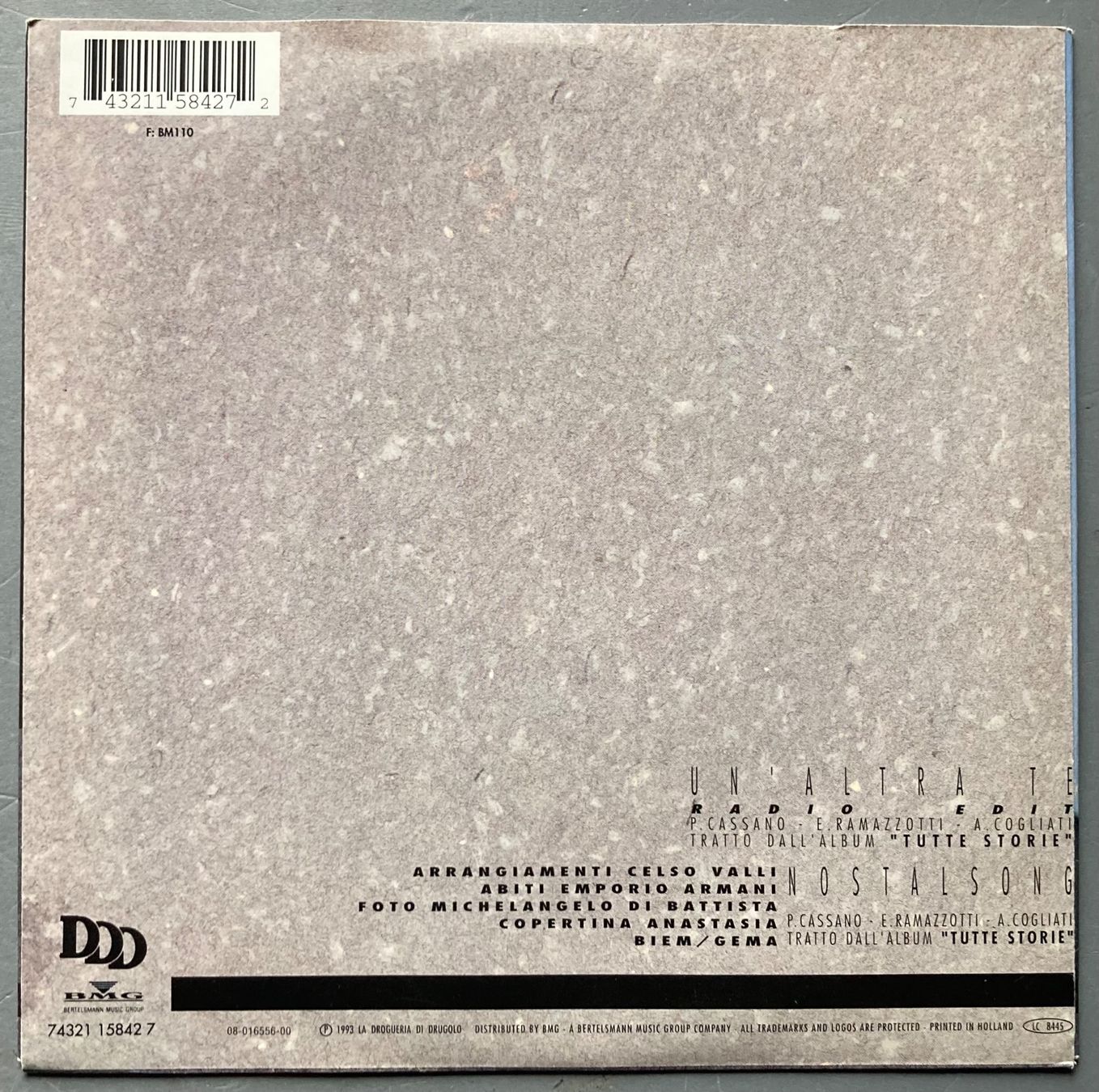 Dischi in vinile: EROS RAMAZOTTI - UN'ALTRA TE – Usato da Poliez-Pittet venduto da Newtown-Records 1