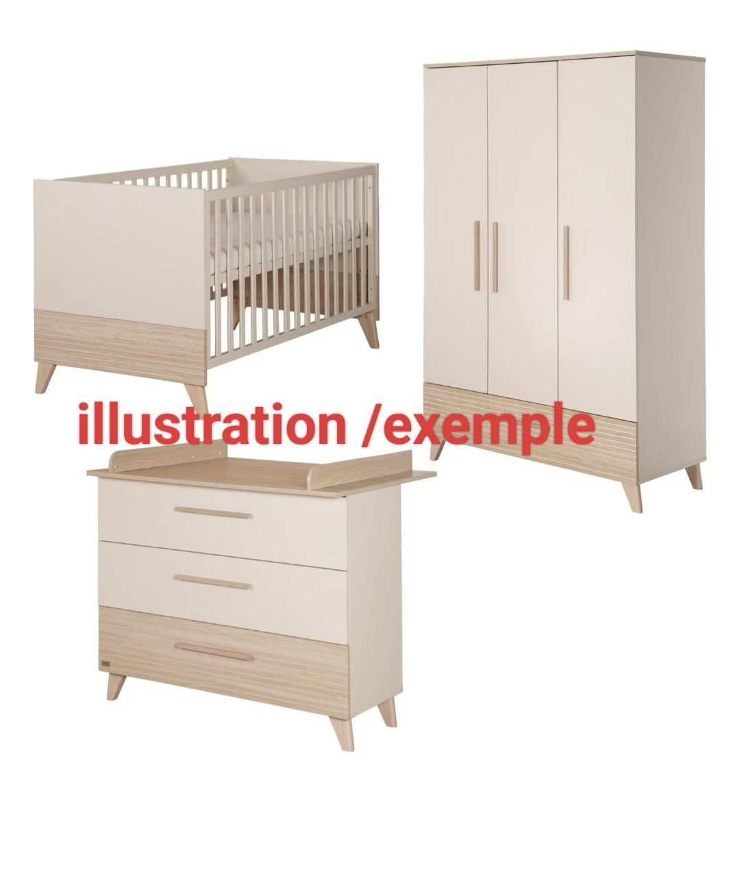 Betten: chambre bébé complète en super état ! – Neu (gemäss Beschreibung) aus Monthey von Aspec85