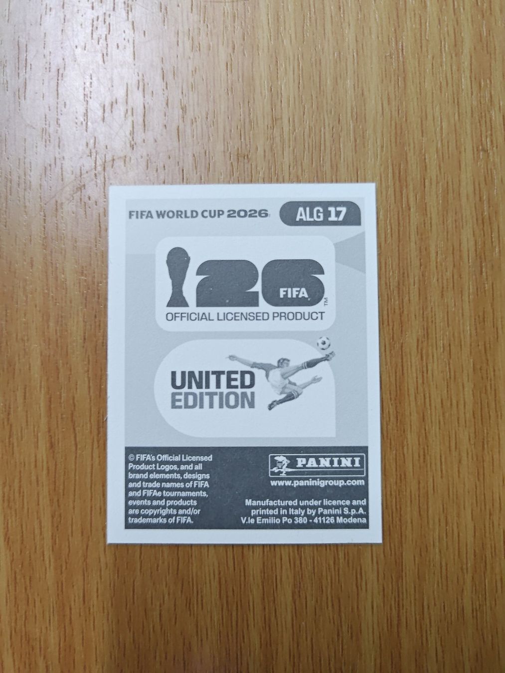 Panini Carte collezionabili: Panini WM 2026 Sticker - ALG 17 – Usato da Hochdorf venduto da all_u_want 1