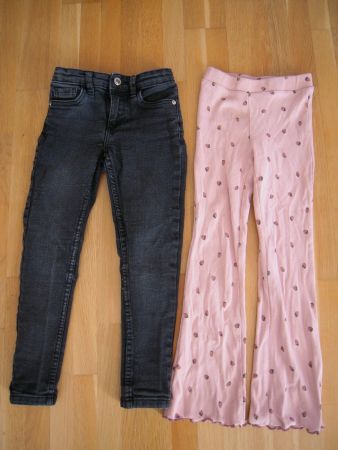 1 Jeans (Zara) + 1 Hose H&M Gr 122