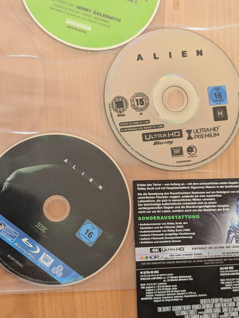 Alle DVDs: Alien 4K UHD & Bluray-Disc & Original Soundtrack – Neu (gemäss Beschreibung) aus Küsnacht ZH von  4