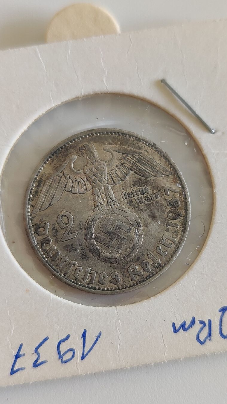Tutti le monete: 2 Reichsmark 1937, (WA3) – Usato da Neuenhof venduto da bro_9zsg